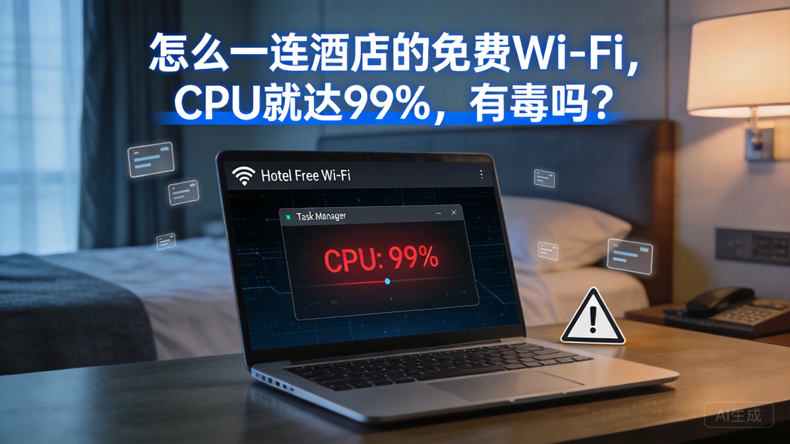 怎么一连酒店的免费 Wi-Fi，CPU 就达 99%，有毒吗 ？-抖有网